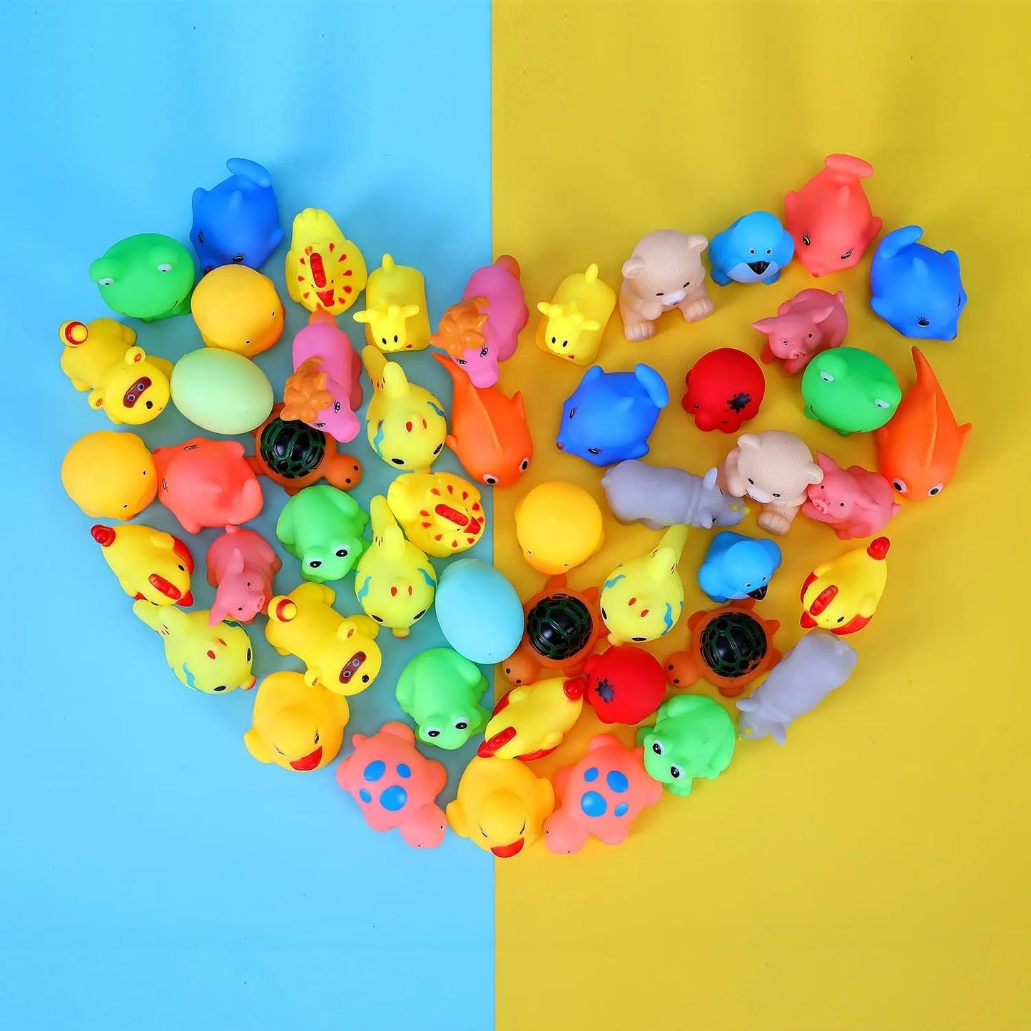 13pcs Cute Rubber Animal Bath Toys