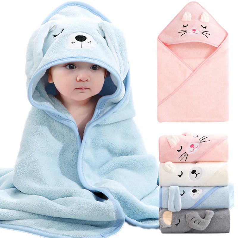 Cute Soft Newborn Hooded Towel