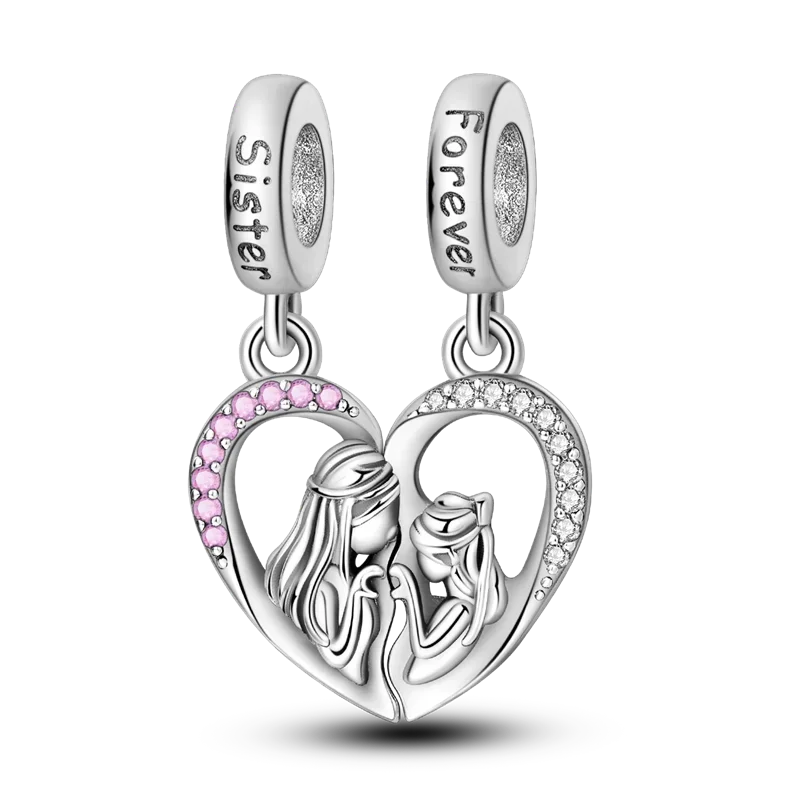 925 Sterling Silver Mothers Day Bracelet Charms