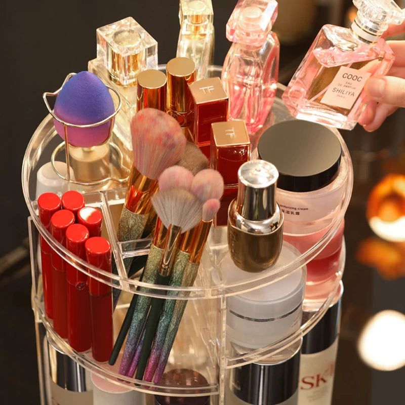 360 Rotating Cosmetic Storage Rack