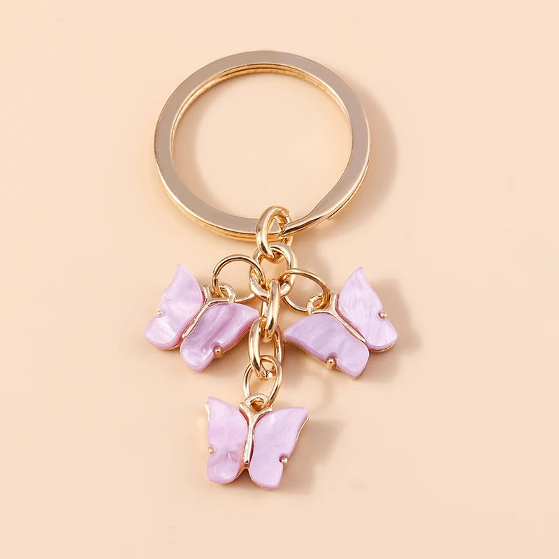 Cute Colorful Butterfly Keychain