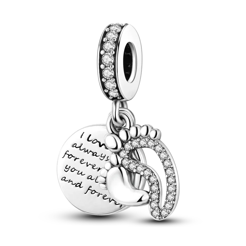 925 Sterling Silver Mothers Day Bracelet Charms
