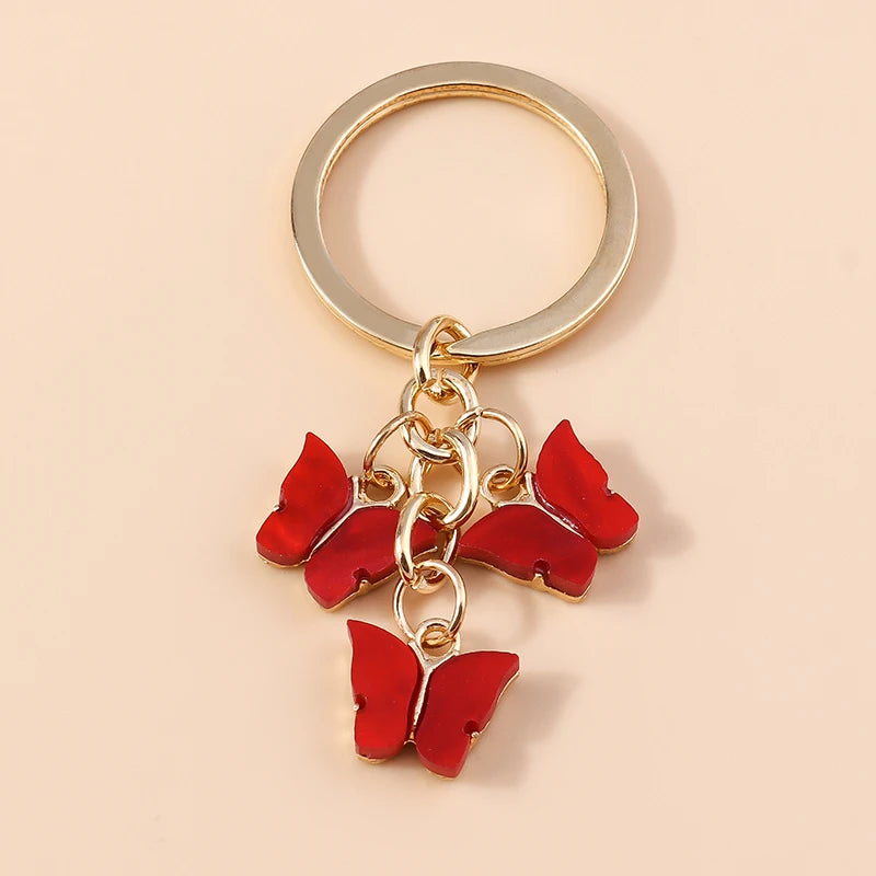Cute Colorful Butterfly Keychain
