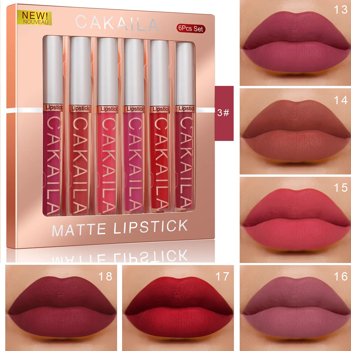 Waterproof Matte Lipstick Set