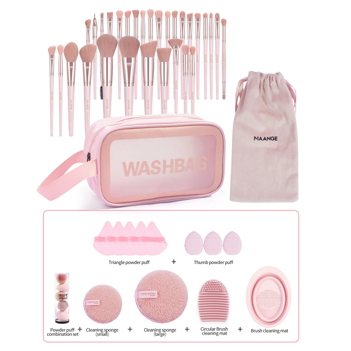 MAANGE Professional Makeup Tools Kit 30PCS