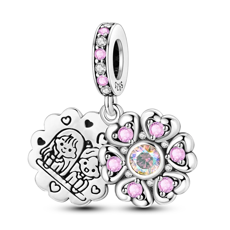 925 Sterling Silver Mothers Day Bracelet Charms