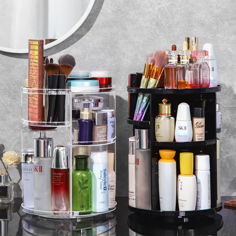 360 Rotating Cosmetic Storage Rack