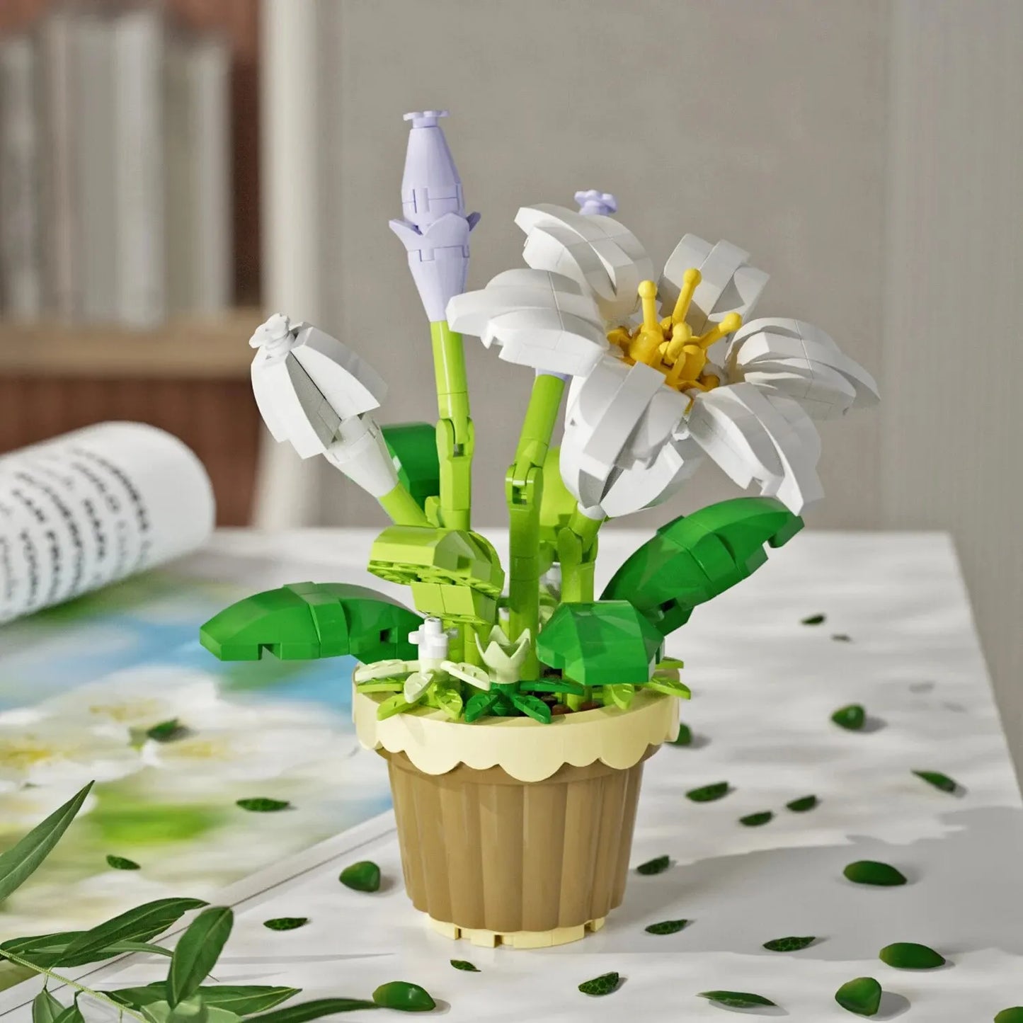 Micro Block Potted Flower & Succulent Sets