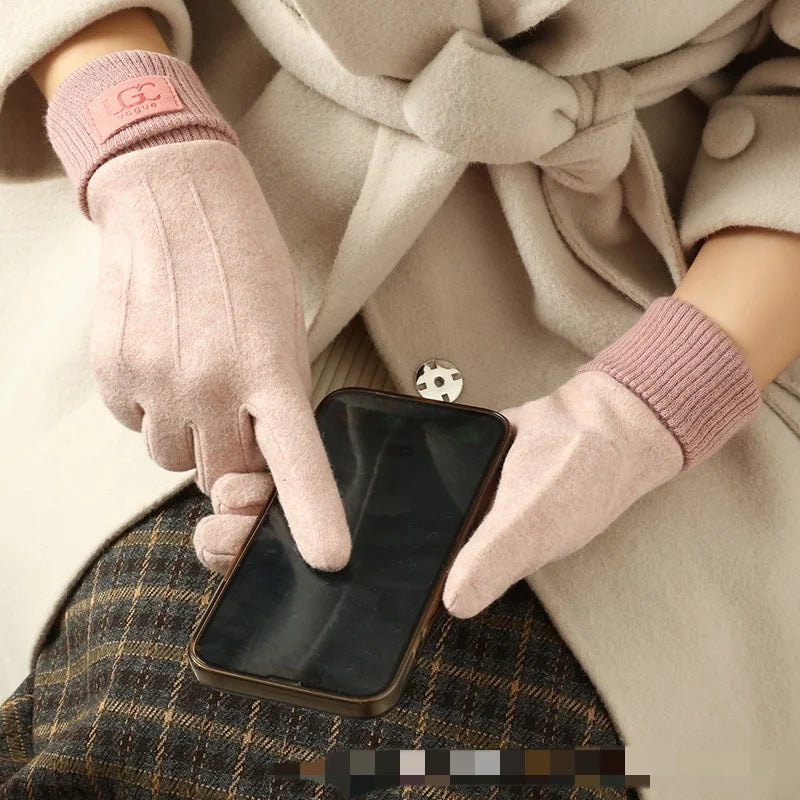Women’s  Winter Cashmere Touch Screen Gloves