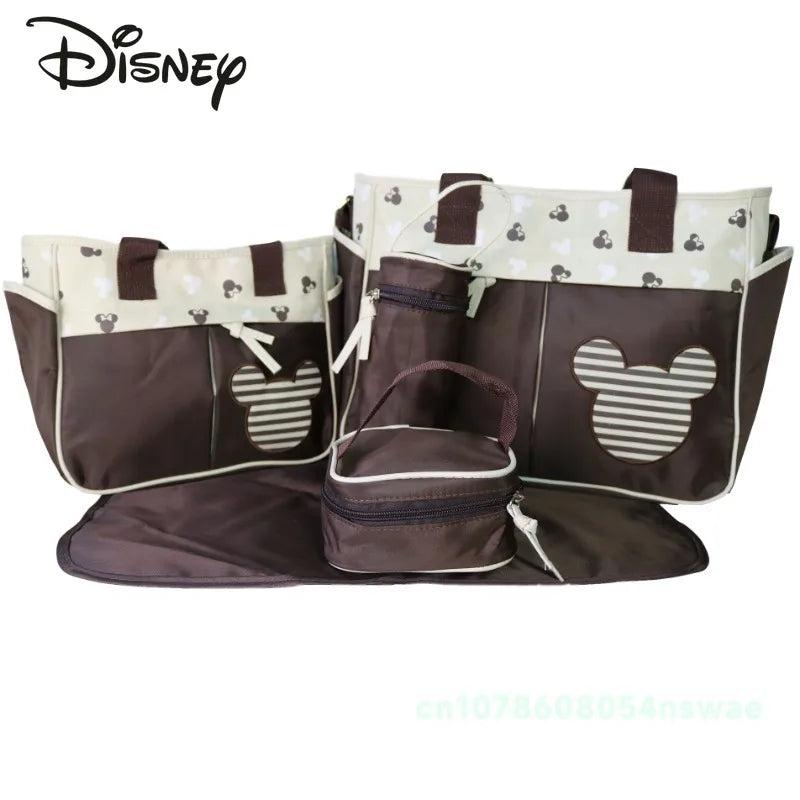 Disney Minnie & Mickey 5-Piece Nappy Bag Set