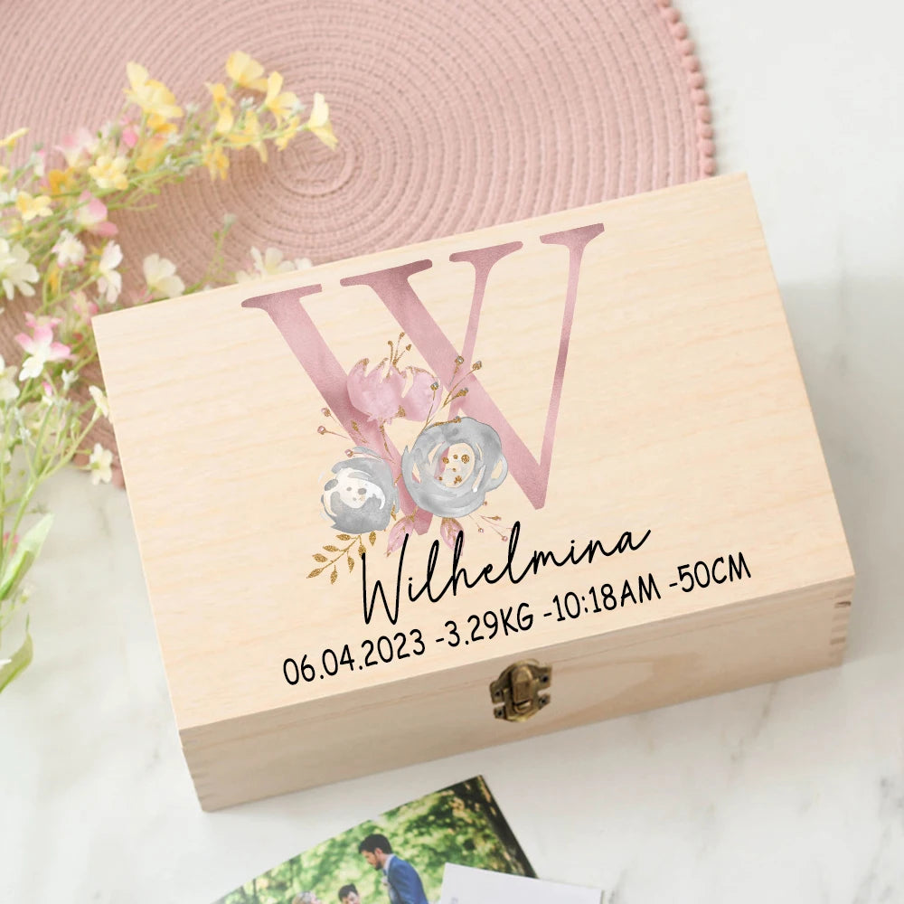 Personalised Baby Keepsake Box