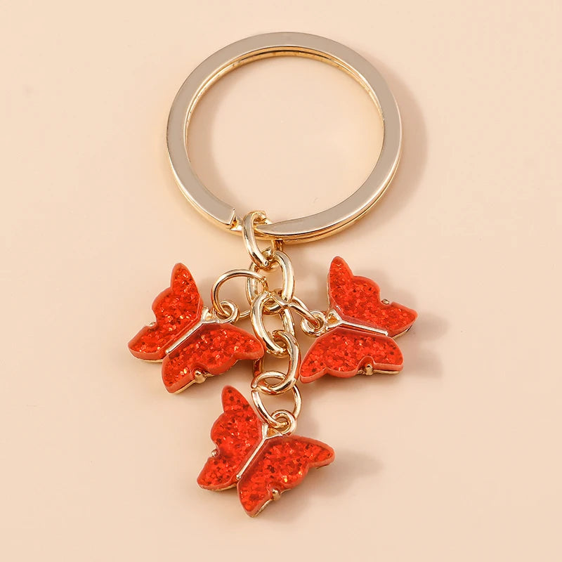 Cute Colorful Butterfly Keychain