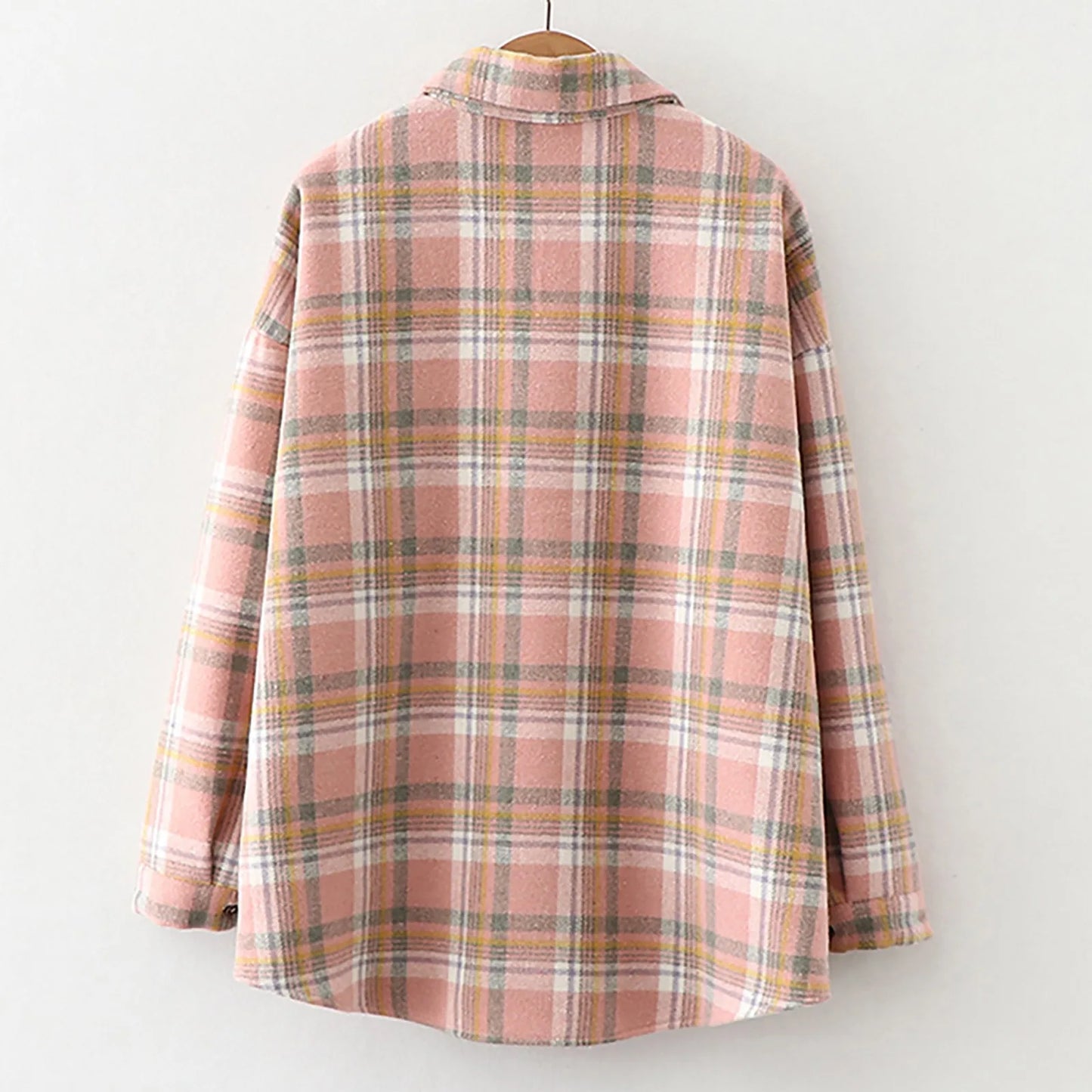 Womens Fleece Lined Flannel Jacket