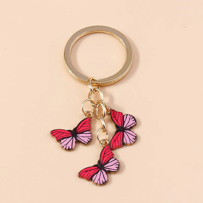Cute Colorful Butterfly Keychain