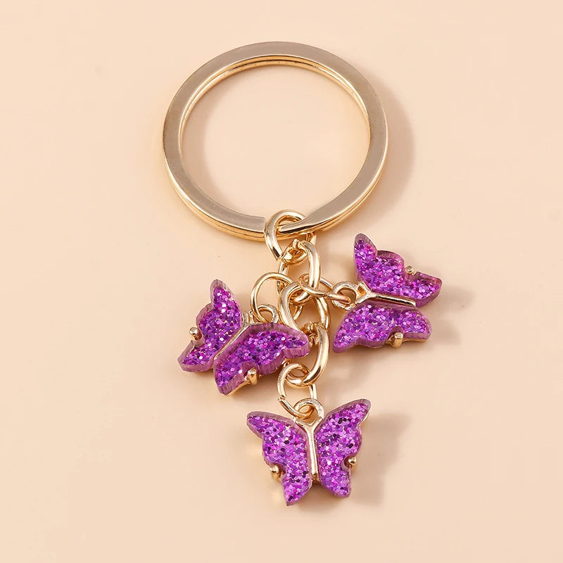 Cute Colorful Butterfly Keychain