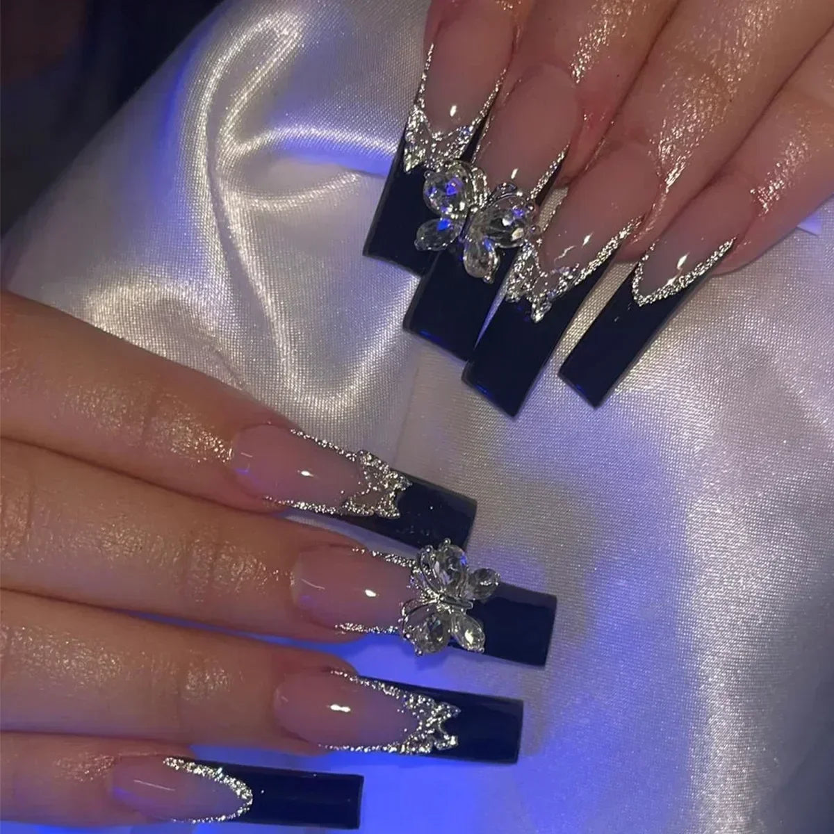24Pcs Long Ballet Style False Nails
