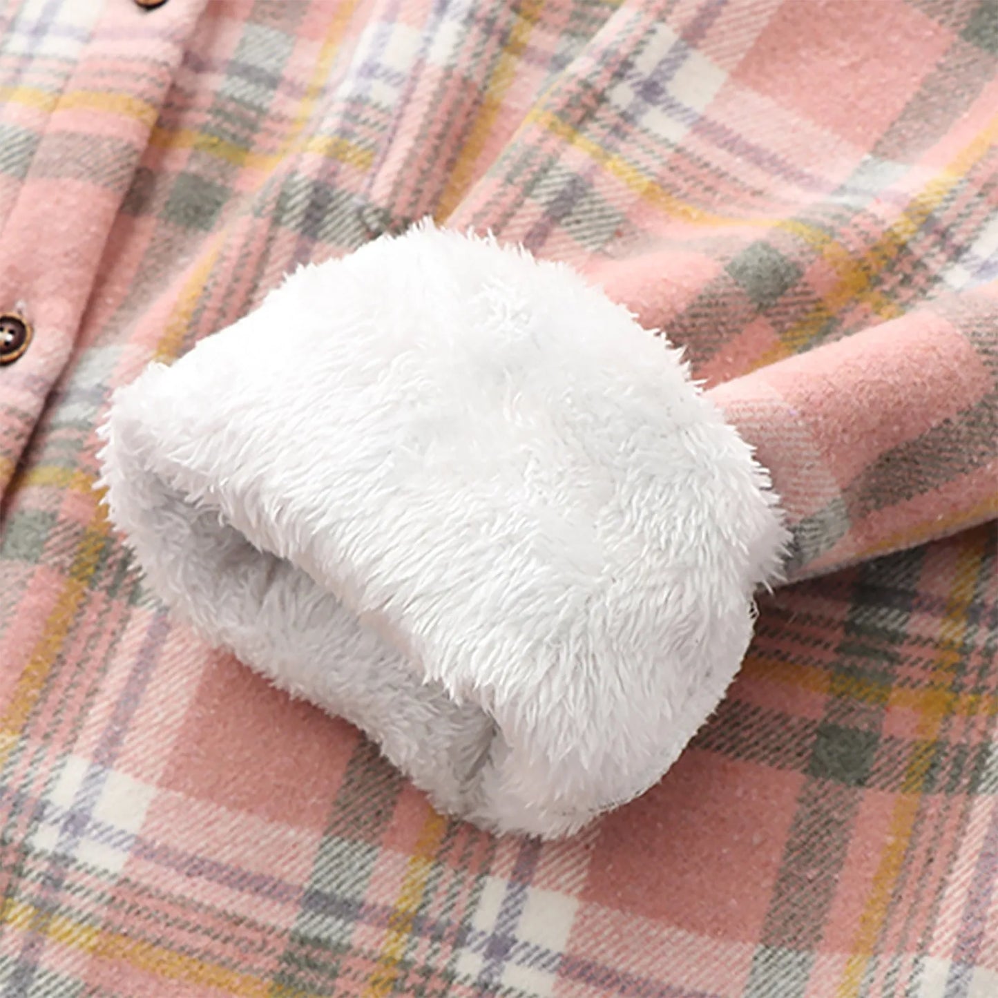 Womens Fleece Lined Flannel Jacket