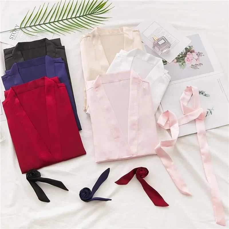 Silk Satin Thin Night Robe