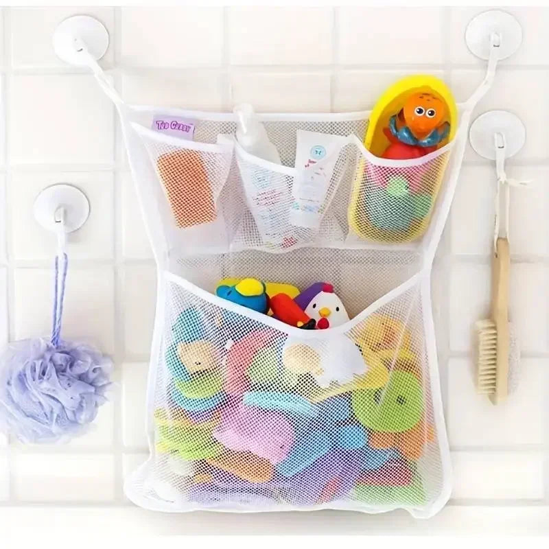 Suction Cup Mesh Bath Toy Storage Bag