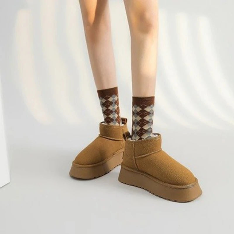 Ladies Warm Slipper Boots