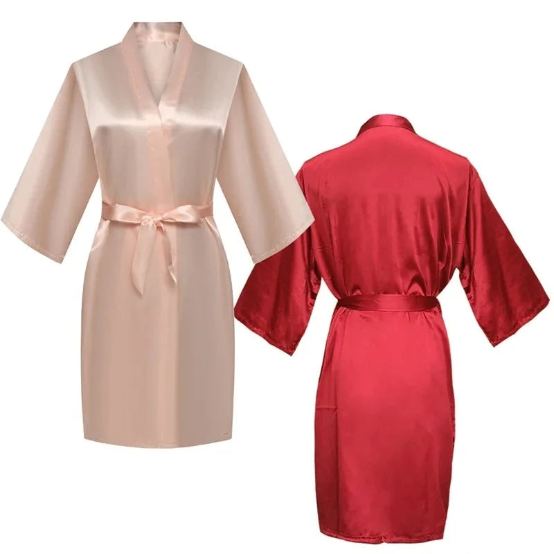 Silk Satin Thin Night Robe