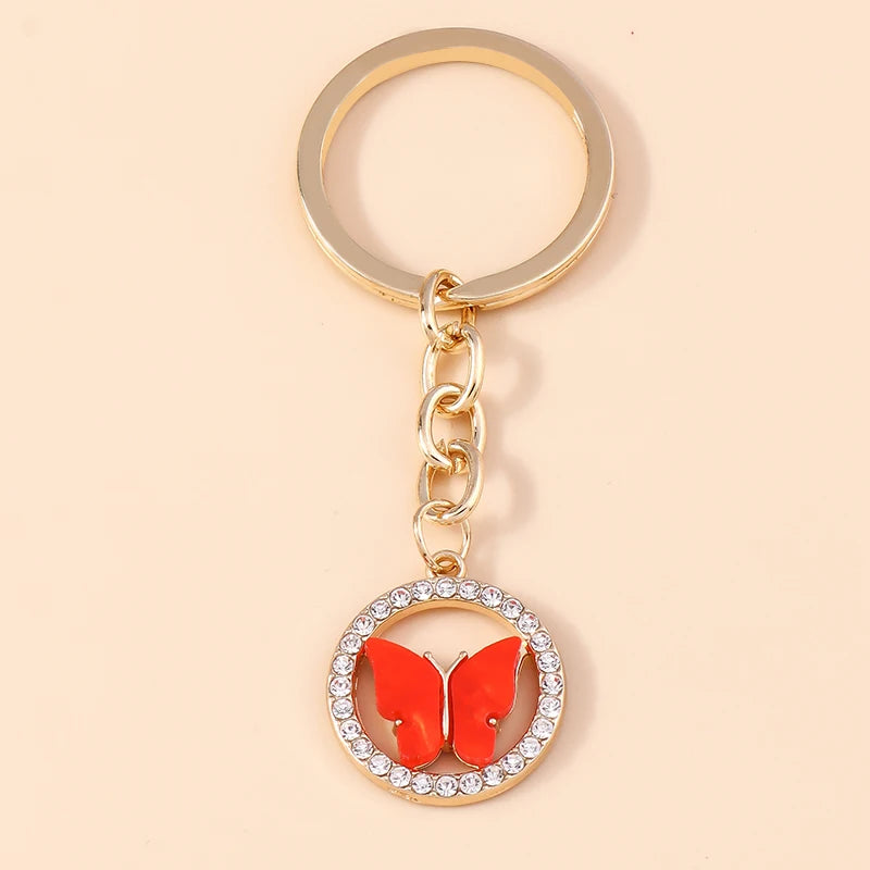 Cute Colorful Butterfly Keychain