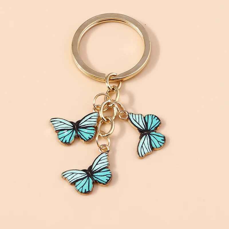 Cute Colorful Butterfly Keychain
