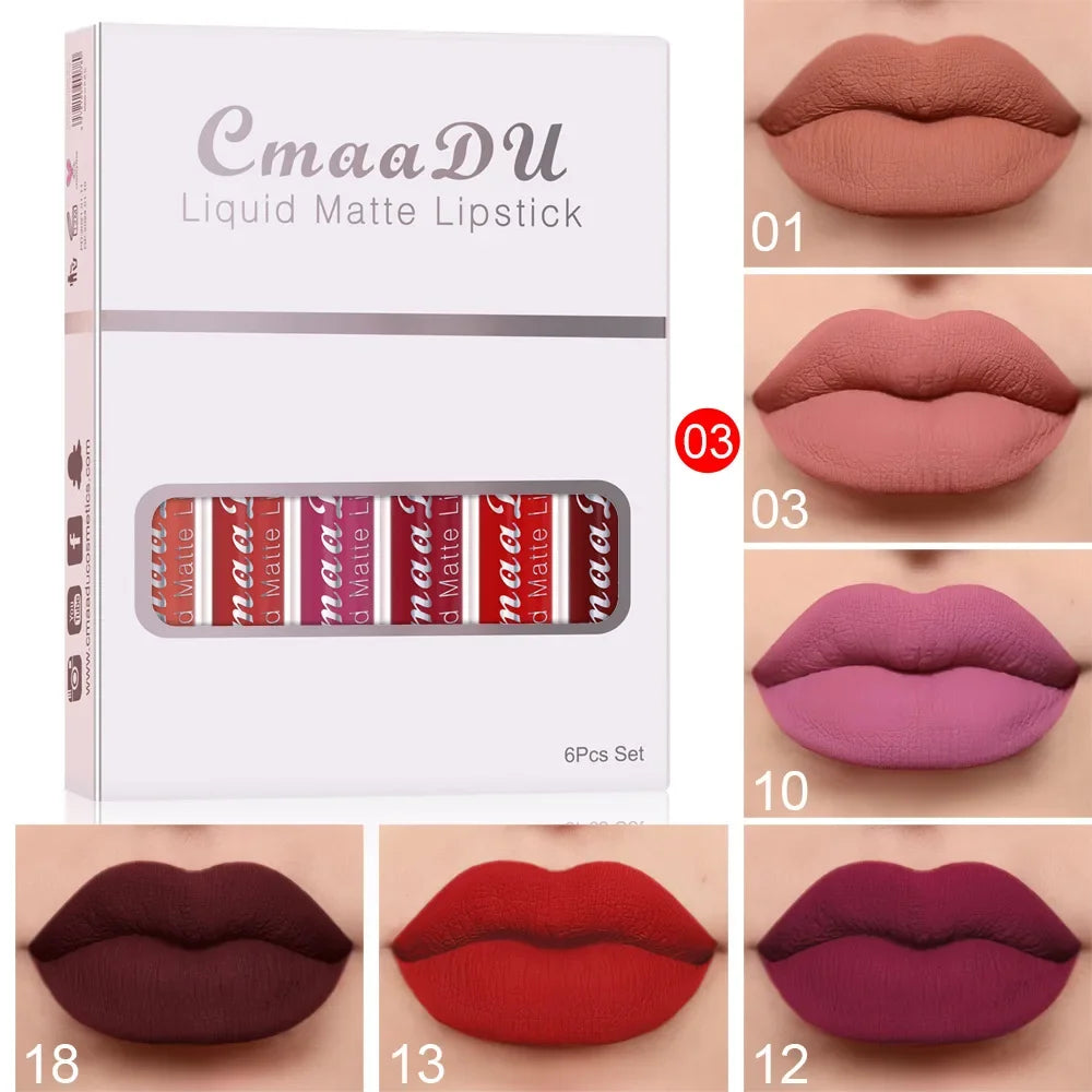 Waterproof Matte Lipstick Set