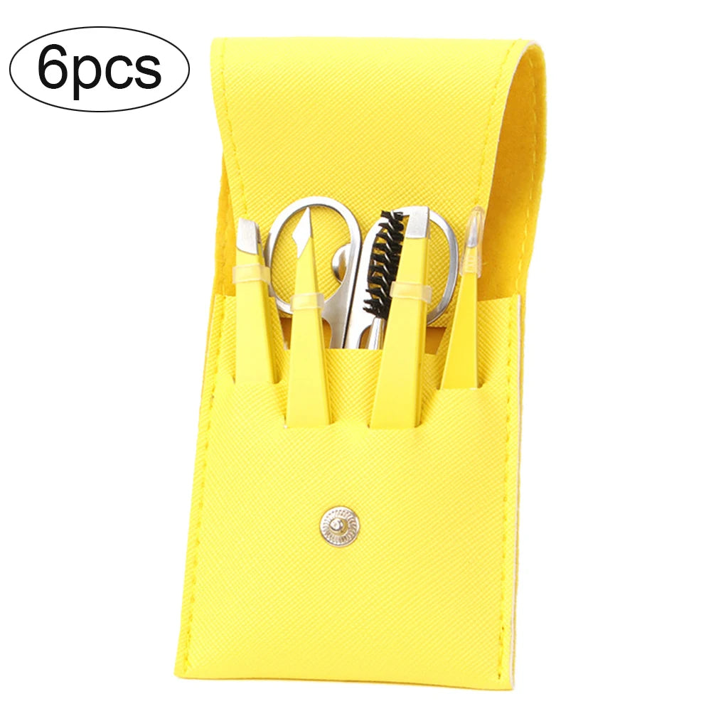 4/6Pcs Hair Removal Tweezer Set