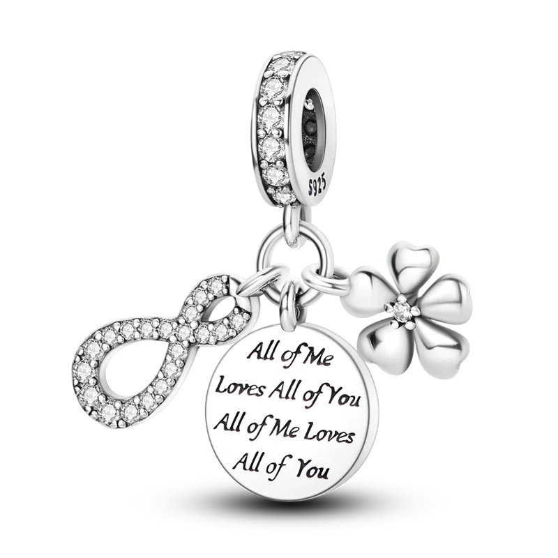 925 Sterling Silver Mothers Day Bracelet Charms