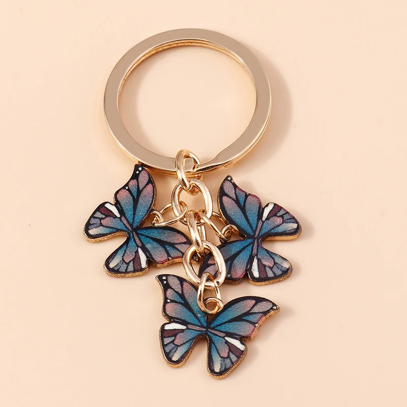 Cute Colorful Butterfly Keychain