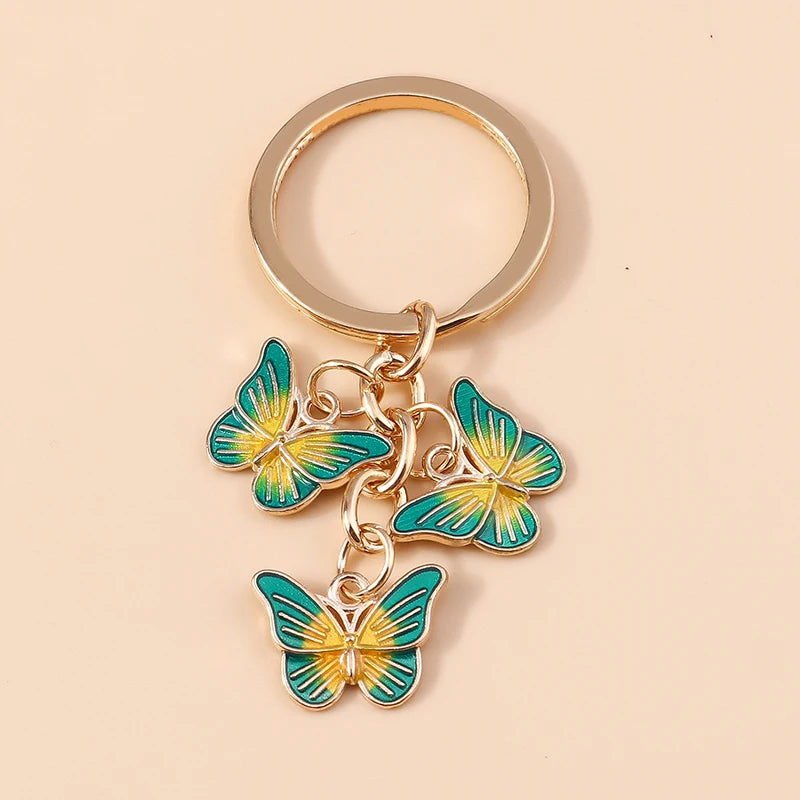 Cute Colorful Butterfly Keychain