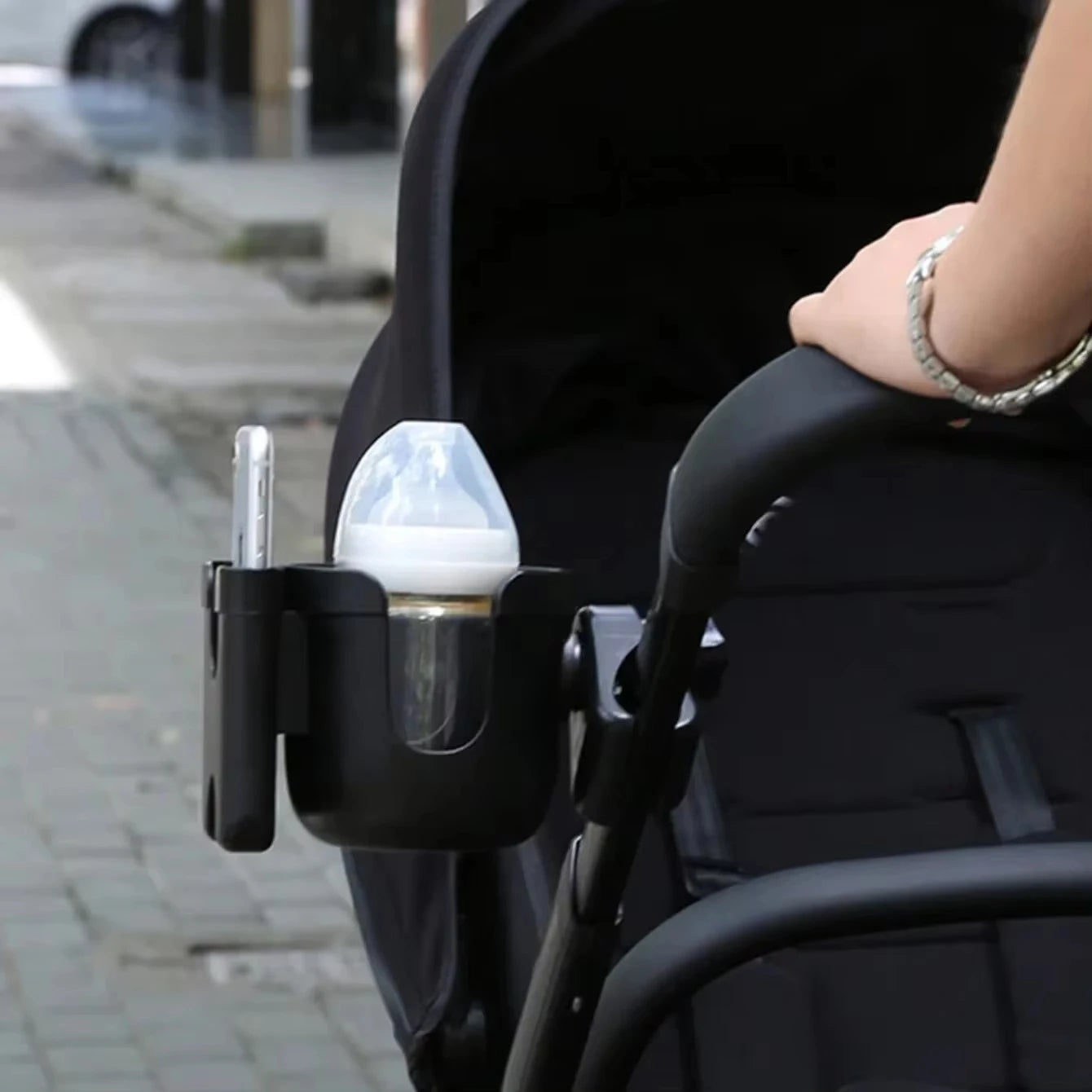 Anti-Slip Bottle/Cup & Mobile Phone Stroller Holder