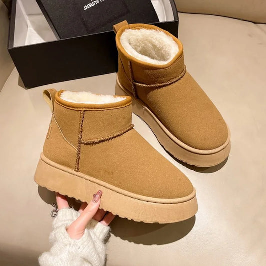 Ladies Warm Slipper Boots