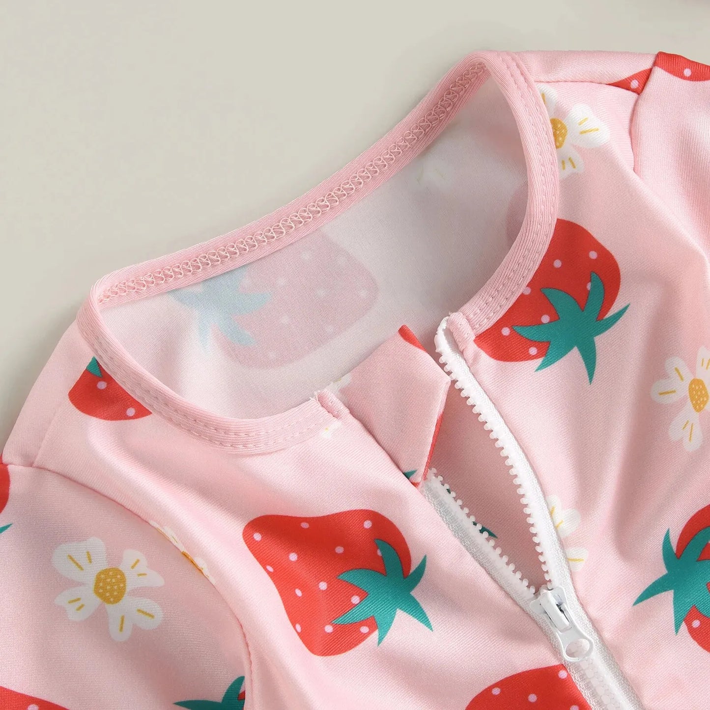 Long Sleeve Zipper Bathing Suit & Headband Set